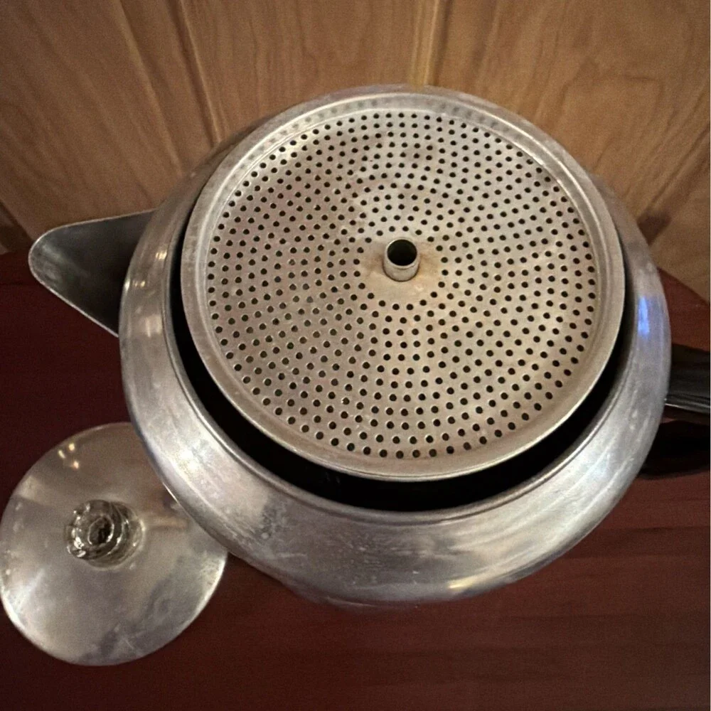 Vtg Century Aluminum Ware Percolator Coffee Pot 20 Cup.Camping Hiking. USA. EUC!